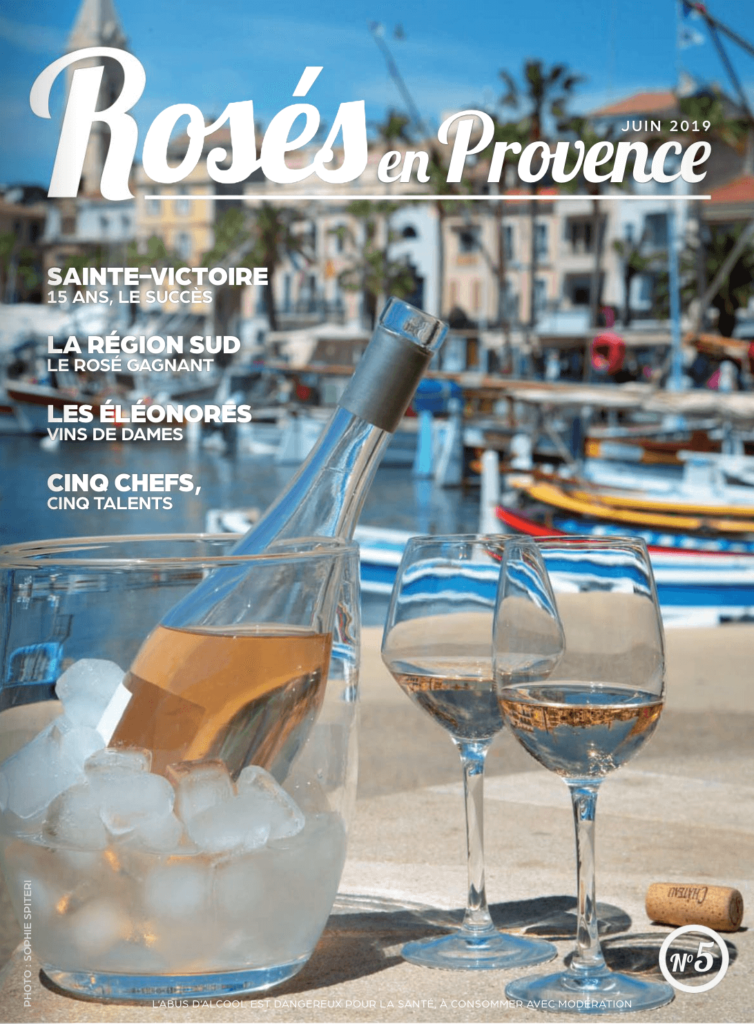 page de couverture édition 2019 du magazine Rosés en Provence